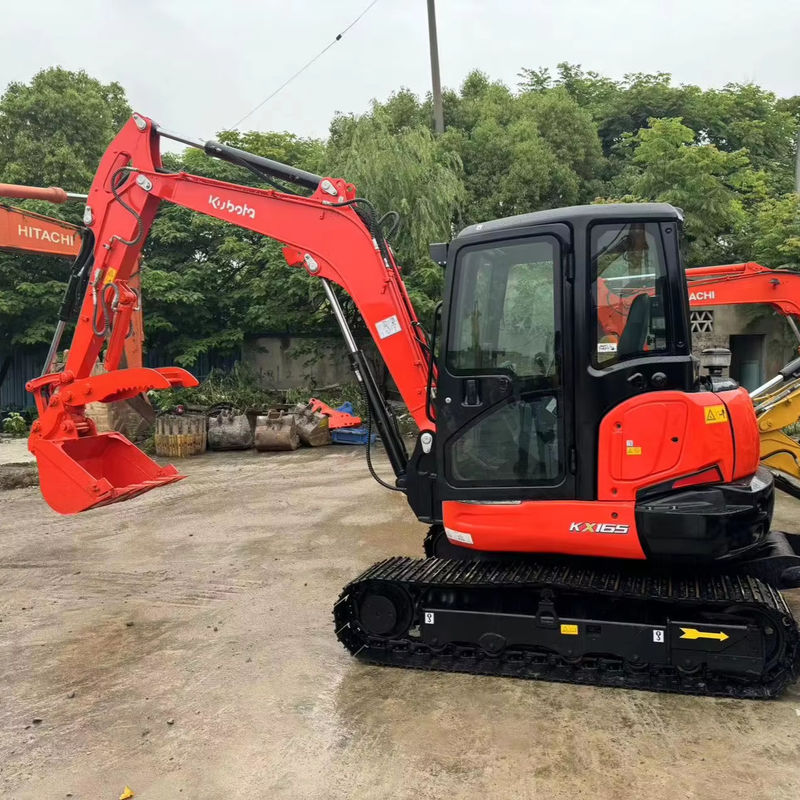 Goedkope gebruikte graafmachine 6,5 ton Hydraulische KUBOTA KX165 graafmachine tweedehands KUBOTA165 originele Japanse graafmachines te koop
