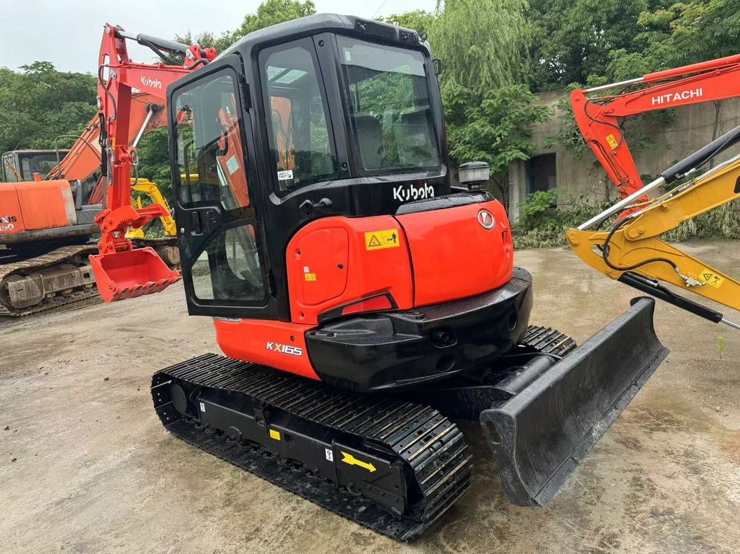 Goedkope gebruikte graafmachine 6,5 ton Hydraulische KUBOTA KX165 graafmachine tweedehands KUBOTA165 originele Japanse graafmachines te koop