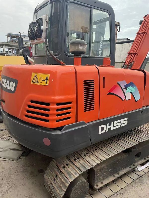 originele tweedehands Doushan DH55 graafmachine is in goede staat sterk en eenvoudig onderhoud
