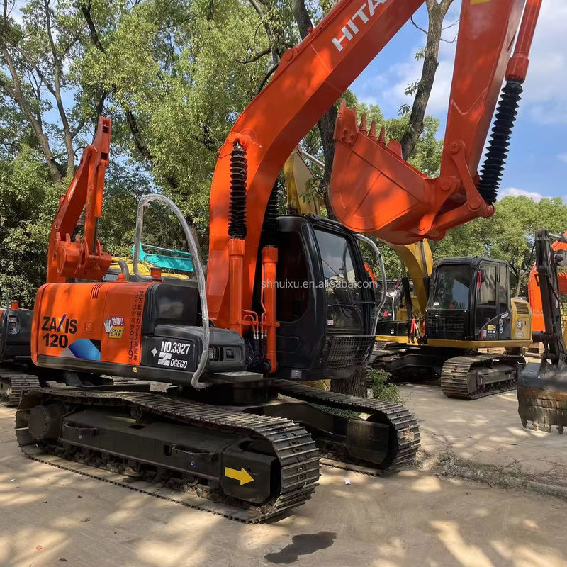 12000kg Zx120 Gebruikte Hitachi graafmachine tweedehands met originele verf 0.51m3