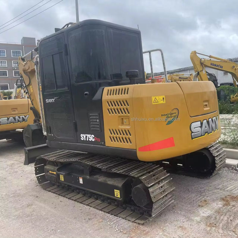 7.5 ton Gebruikte Sany Excavator Tweedehands Sany Crawler Excavator Sany75
