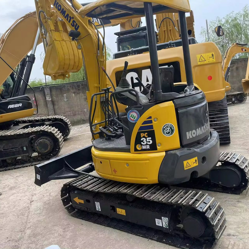 Gebruikte Komatsu PC35MR mini graafmachine bouwmachine mini kruiper graafmachine gebruikte komatsupc35 hot sale