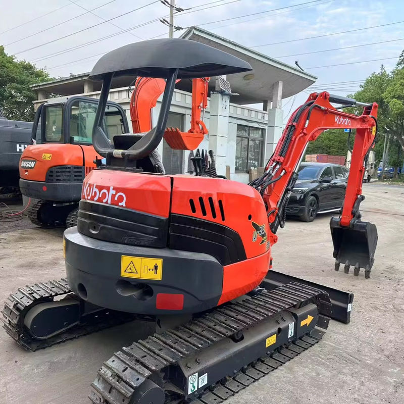 0.15m3 Bucket Red Color Mini Gebruikte graafmachine Kubota U35 Tweedehands Mini Graafmachine