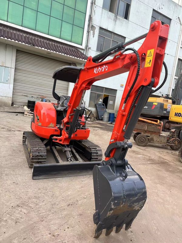 0.15m3 Bucket Red Color Mini Gebruikte graafmachine Kubota U35 Tweedehands Mini Graafmachine