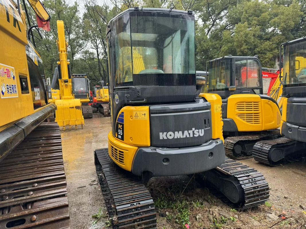 Gebruikte kleine graafmachines Komatsu PC55MR gebruikte mini-graafmachines Komatsu 5T machines huishoudelijke machines schoonmaakmachines