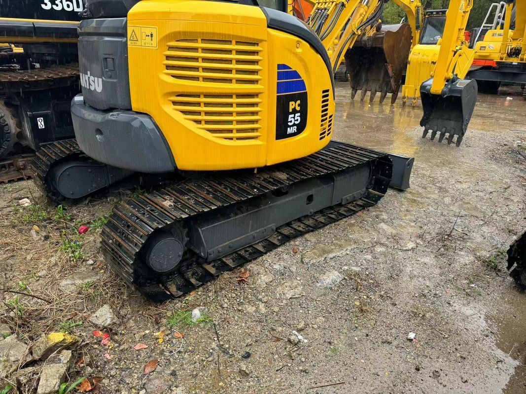 Gebruikte kleine graafmachines Komatsu PC55MR gebruikte mini-graafmachines Komatsu 5T machines huishoudelijke machines schoonmaakmachines