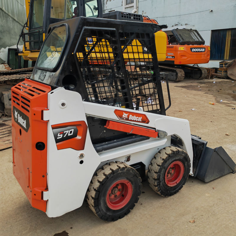 Multifunctionele gebruikte skid steer loader BOBCAT S70 Doosan Bobcat 1 ton tweedehands mini-loaders