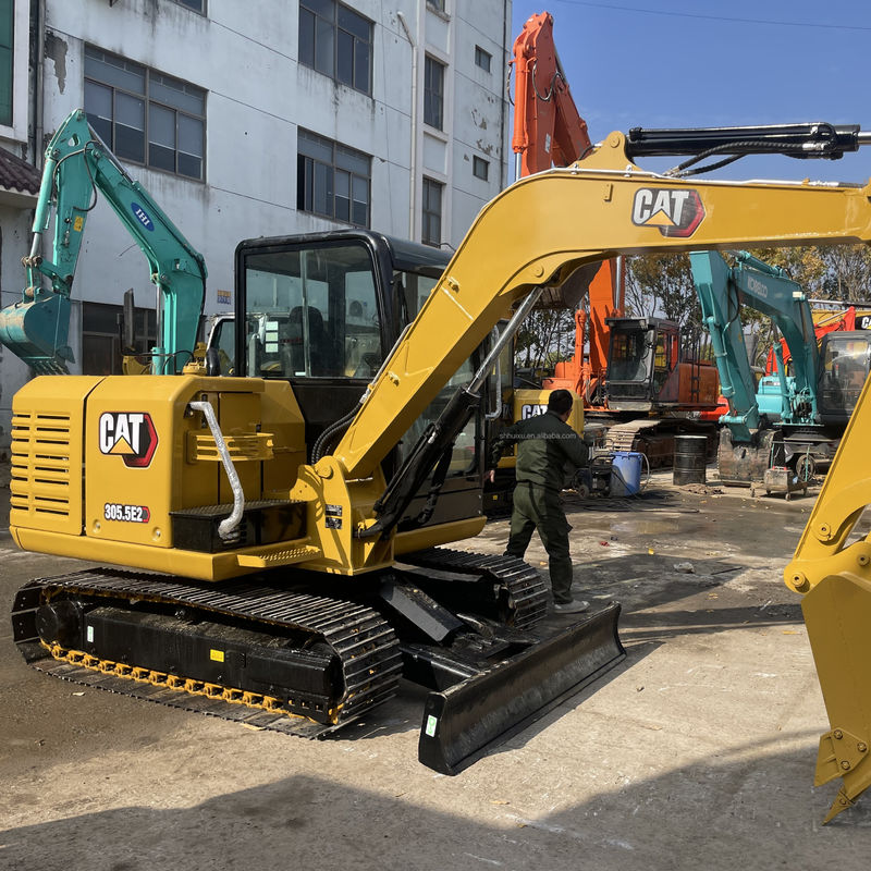Super Experience Gebruikte CAT 305.5 graafmachine CAT 305.5E2 mini graafmachine Te koop lage prijs