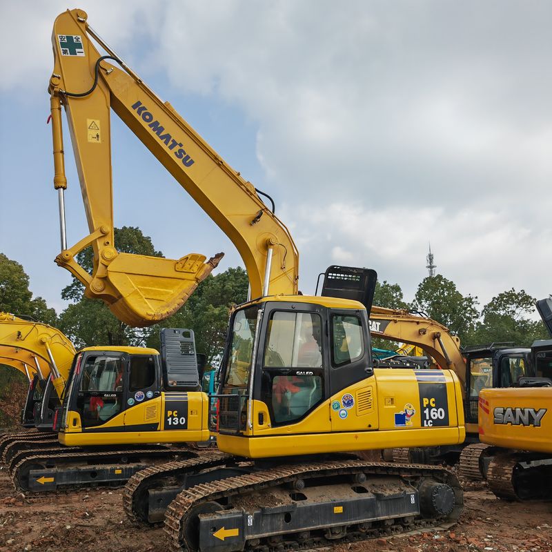 Gebruikte graafmachine Komatsu pc160 voor de bouw mijnbouw beste verkoopprijs Met CE/EPA-certificaat op voorraad