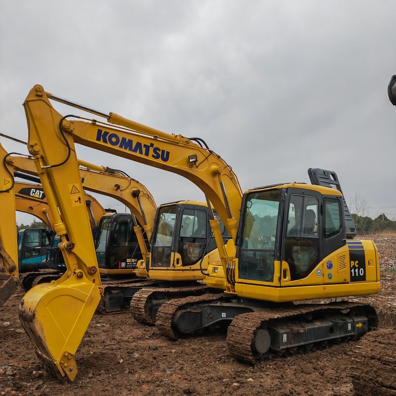 originele kleur gebruikt komatsu pc110/Hydraulische Crawler graafmachine gebruikt komatsu pc110 te koop