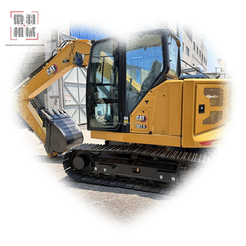 Gebruikte Caterpillar 307.5 werd geproduceerd in 2023 Mini Gebruikte graafmachine mini-cargador bouwmachines