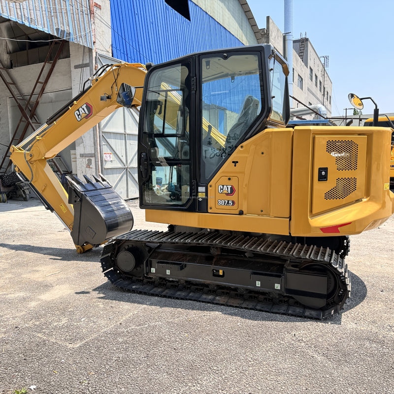 Gebruikte Caterpillar 307.5 werd geproduceerd in 2023 Mini Gebruikte graafmachine mini-cargador bouwmachines