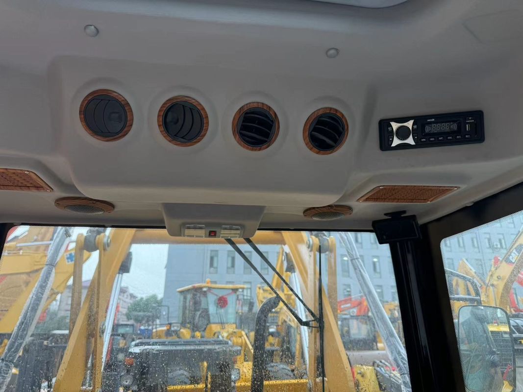 Gebruikte graafmachine Caterpillar CAT420F achterhaakjes druk aan beide uiteinden/ tweedehands Japan trekker motor in goede staat