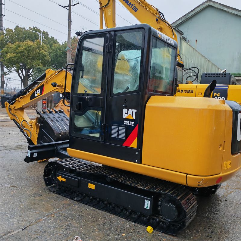 gebruikte bouwmachines CAT 305.5E 5 ton gebruikte graafmachines China CAT 305.5 aardbevingsmachines