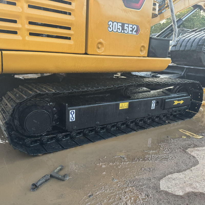 Gebruikte graafmachine Hoog werkend rendement Mini-grobbeertravers Aardeverhuizende machines Cat 305.5e2 Met hydraulische duim