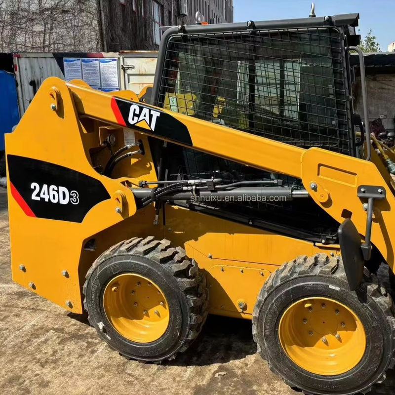 Caterpillar 246D Skid Steer Gebruikte Cat 246C Skid Steer Loader Tweedehands Cat Loader machine