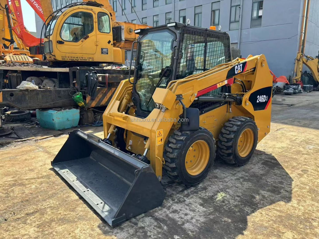 Caterpillar 246D Skid Steer Gebruikte Cat 246C Skid Steer Loader Tweedehands Cat Loader machine