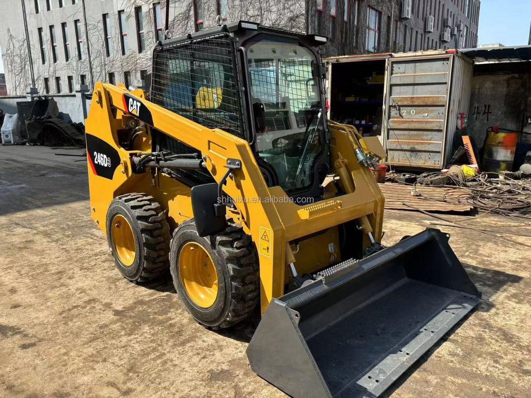 Caterpillar 246D Skid Steer Gebruikte Cat 246C Skid Steer Loader Tweedehands Cat Loader machine