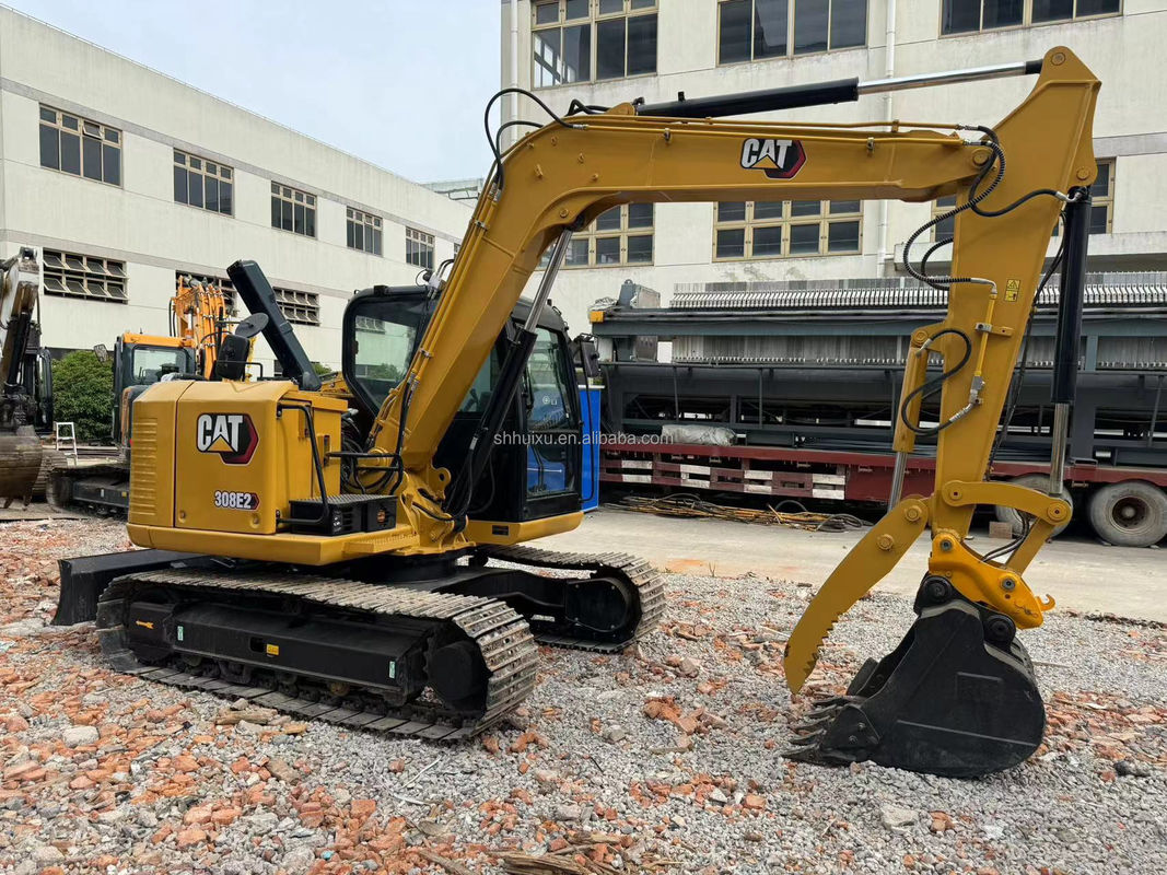 geel kleur hoog vermogen gebruikt kat308e graafmachine gebruikt kat tweedehands cat308e