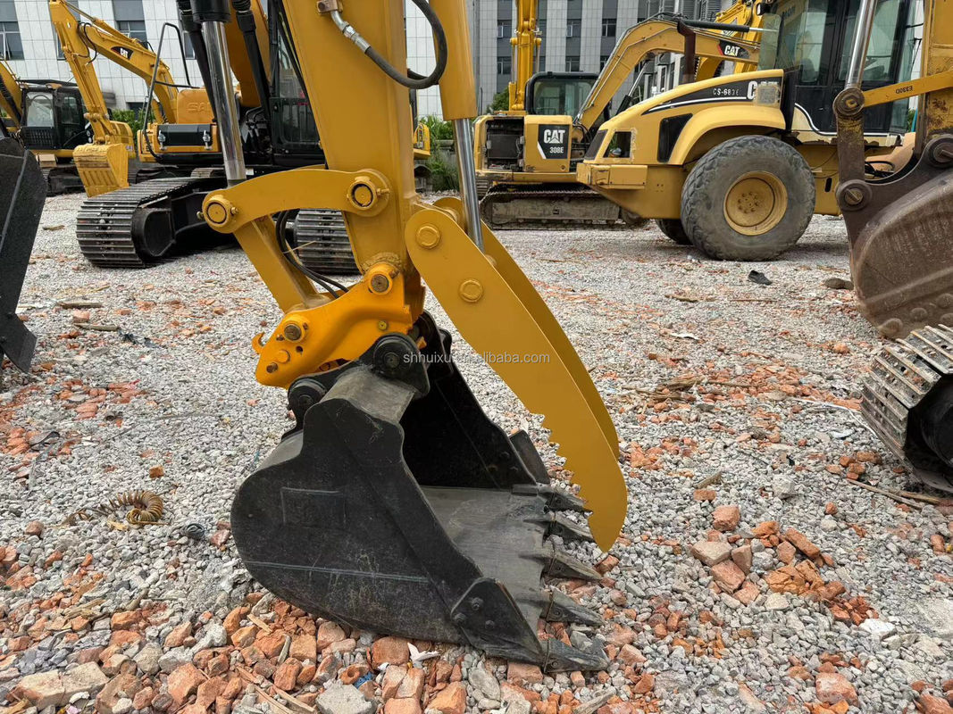 geel kleur hoog vermogen gebruikt kat308e graafmachine gebruikt kat tweedehands cat308e