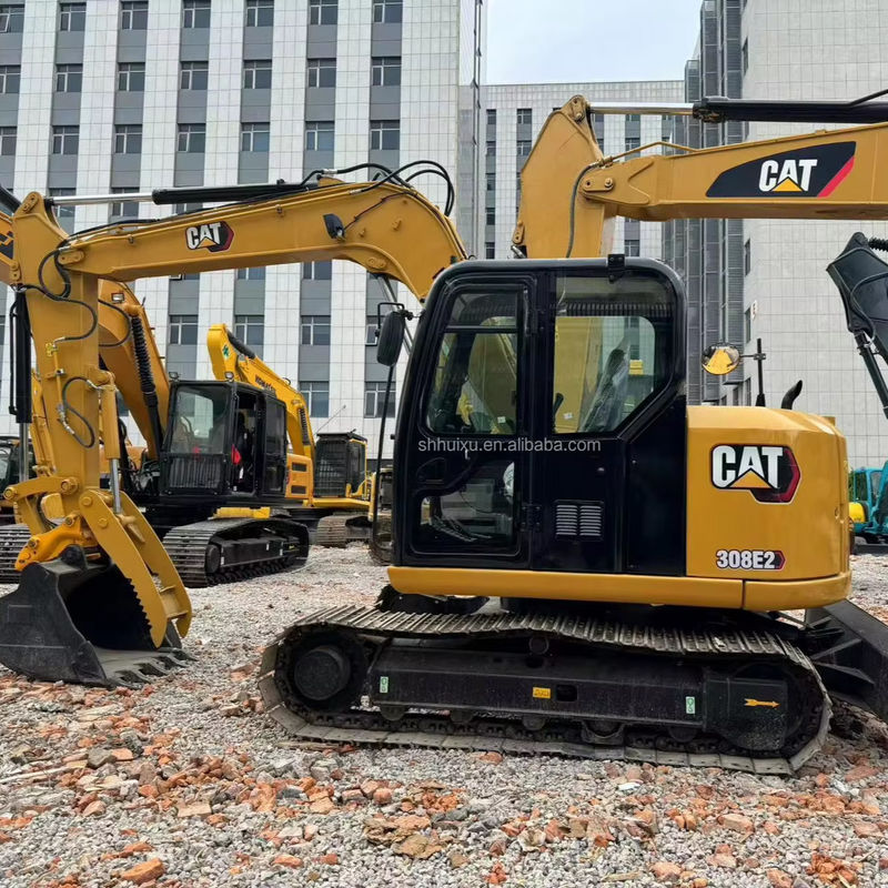 gele kleur hoog graafvermogen gebruikt cat308e/tweedehands graafmachine cat308e te koop