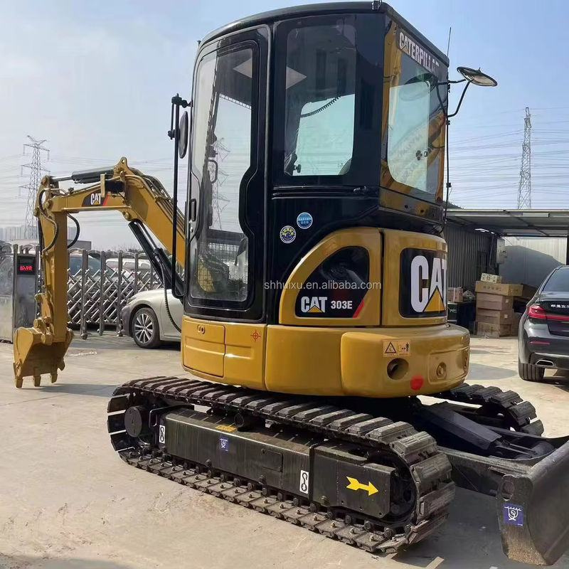 gele mini gebruikte graafmachine cat303e te koop