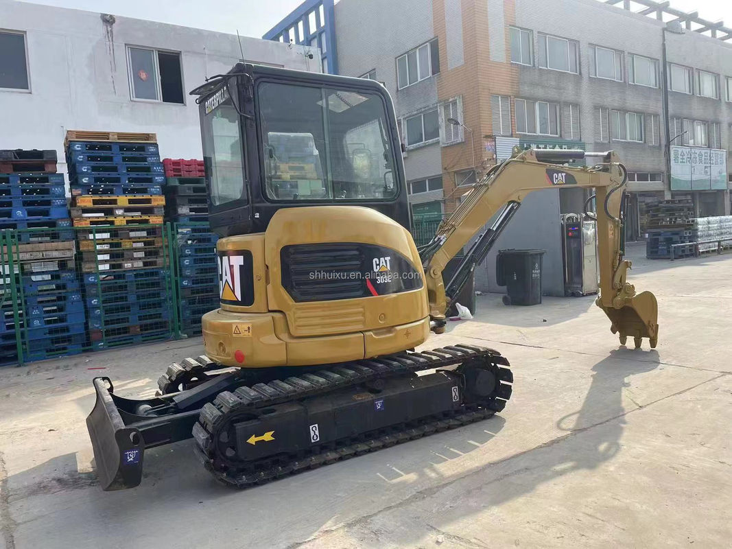 gele mini gebruikte graafmachine cat303e te koop