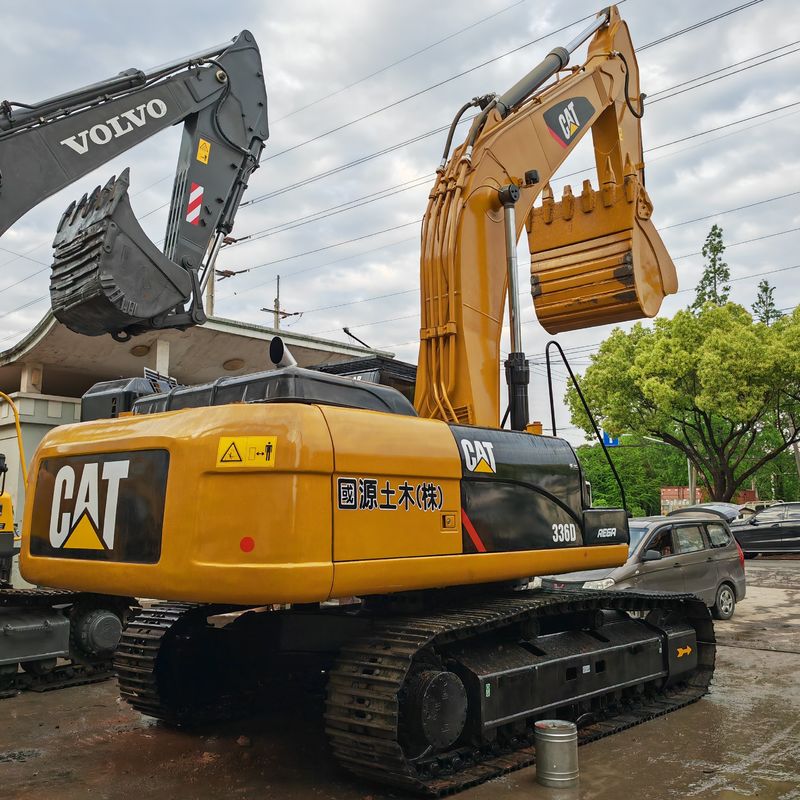 Geel kleur hoog graafvermogen gebruikt cat336d / tweedehands graafmachine cat336d te koop