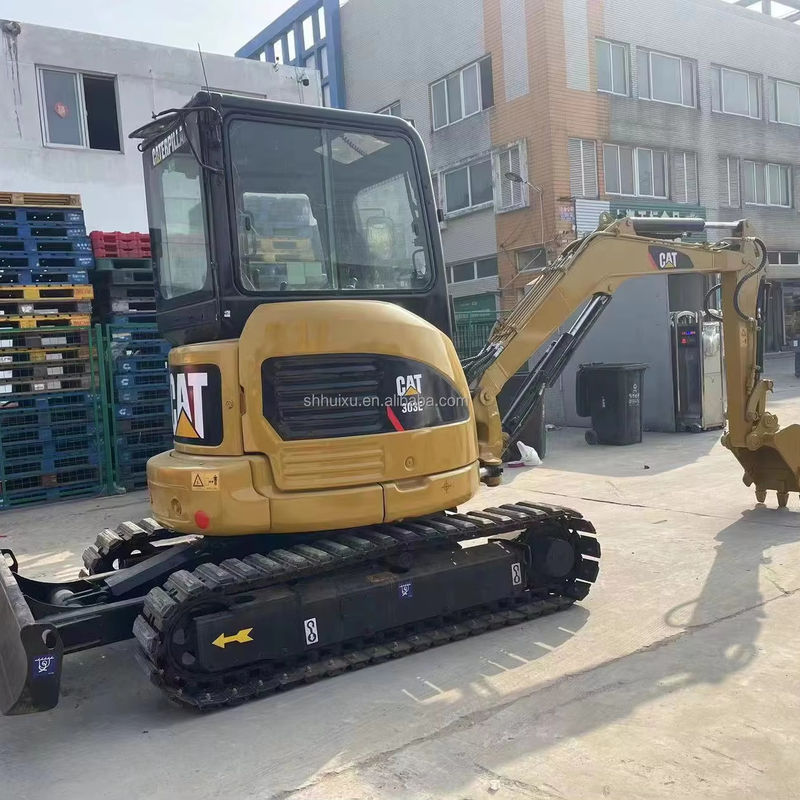 GEBRUIKTE MINI CAT303E/TWEEDE HAND MINI CAT303E MET LAGTE WERKTUREN ORIGINALE LAK CAT303E TE VERKOOPEN