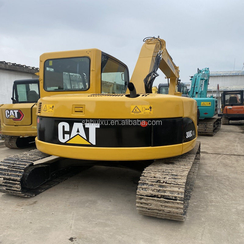 8 TONNEN GEBRUIKTE GRAFENDE GRAFENDE GRAF CAT 308C tweedehands CAT 308C met originele kleur