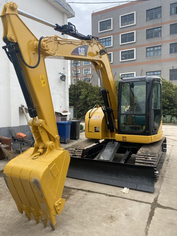 8 TONNEN GEBRUIKTE GRAFENDE GRAFENDE GRAF CAT 308C tweedehands CAT 308C met originele kleur