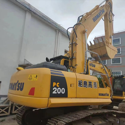 Gebruikte graafmachine gebruikte komatsu pc200/goede staat met hoge kracht tweedehands graafmachine komatsu pc200 te koop